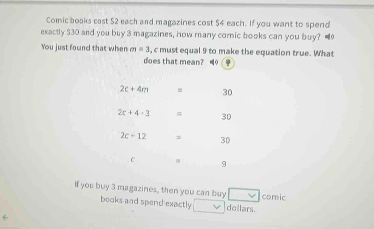 comic books cost $2 each and magazines cost $4 each. if you want to spe…