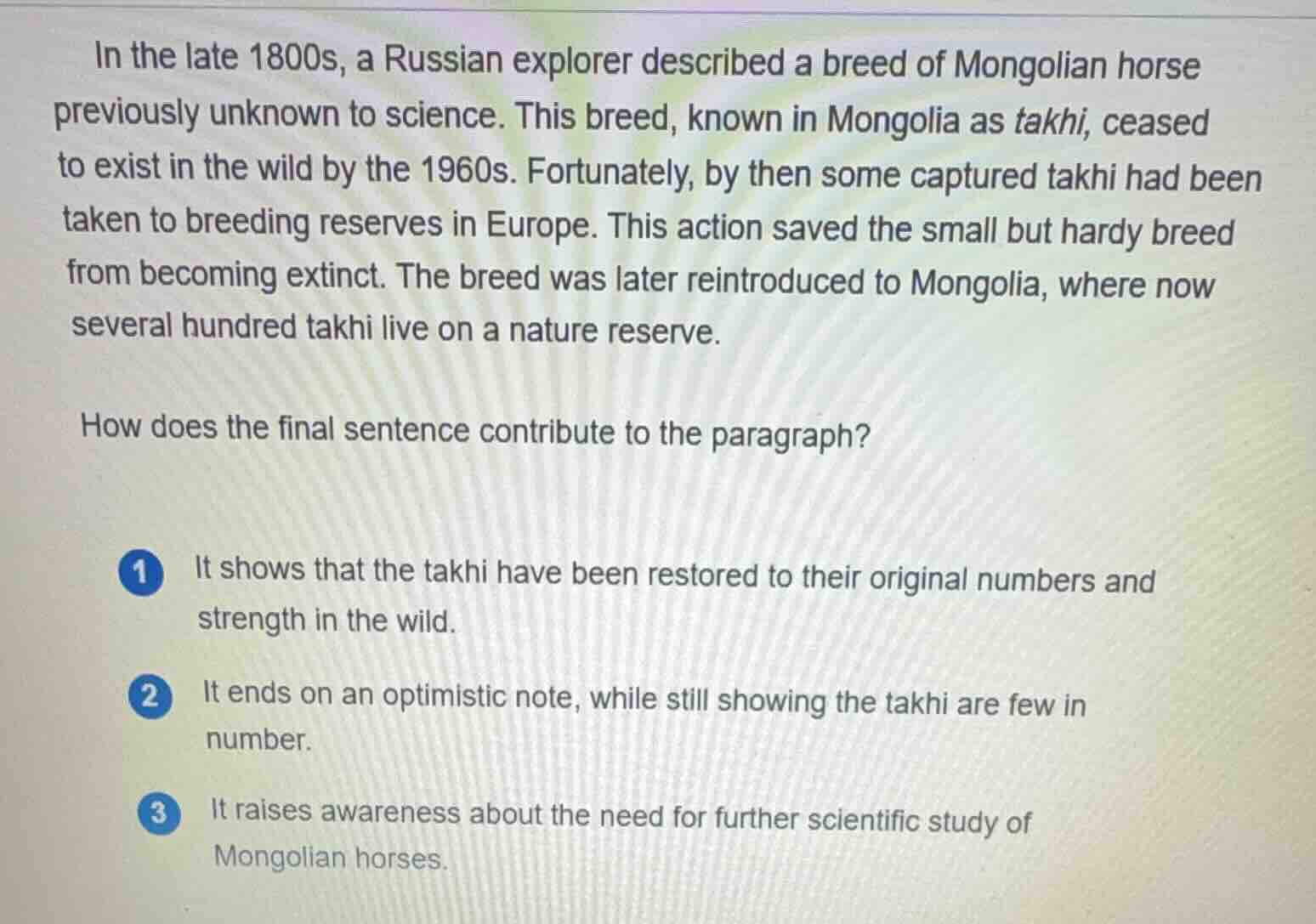 in the late 1800s, a russian explorer described a breed of mongolian ho…