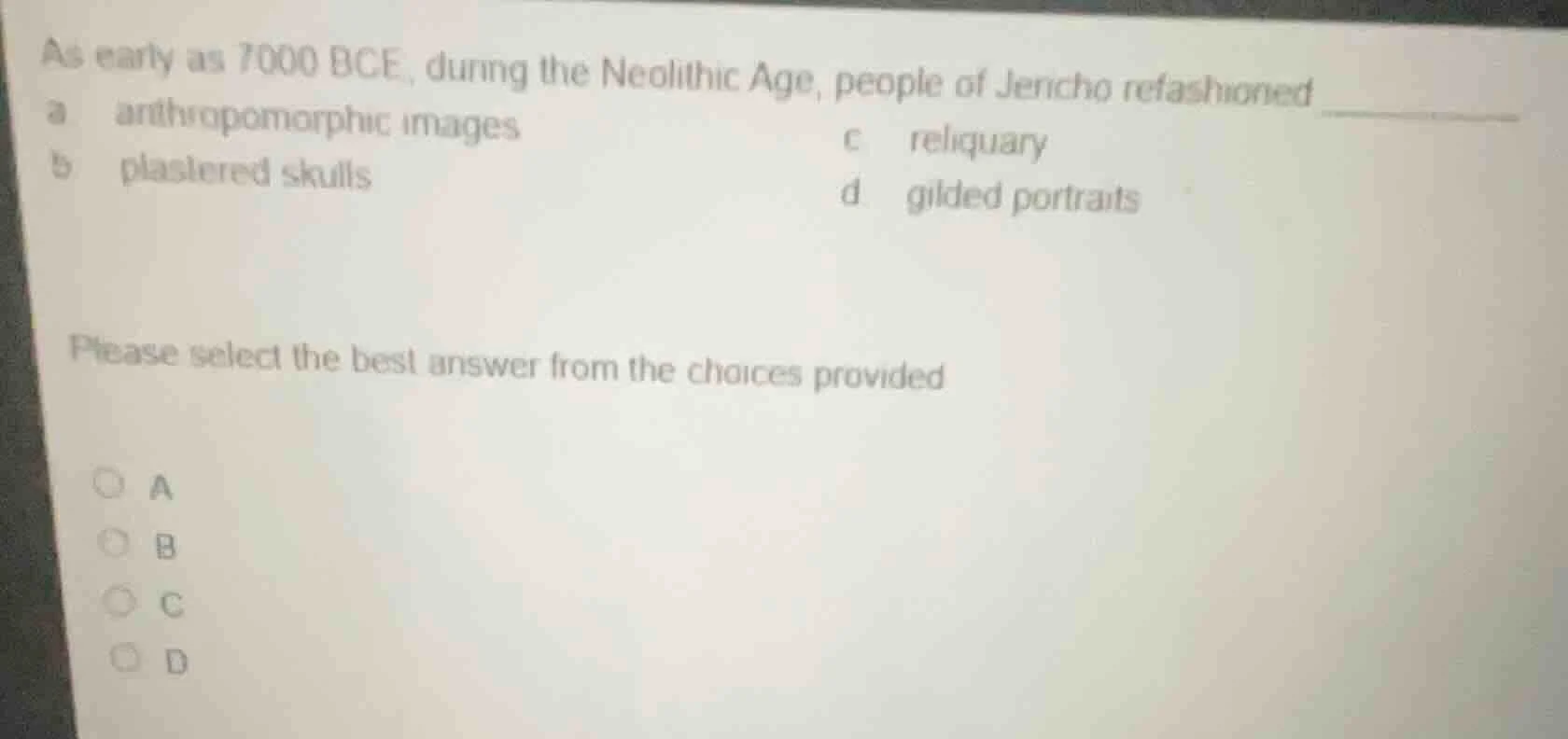 as early as 7000 bce, during the neolithic age, people of jericho refas…