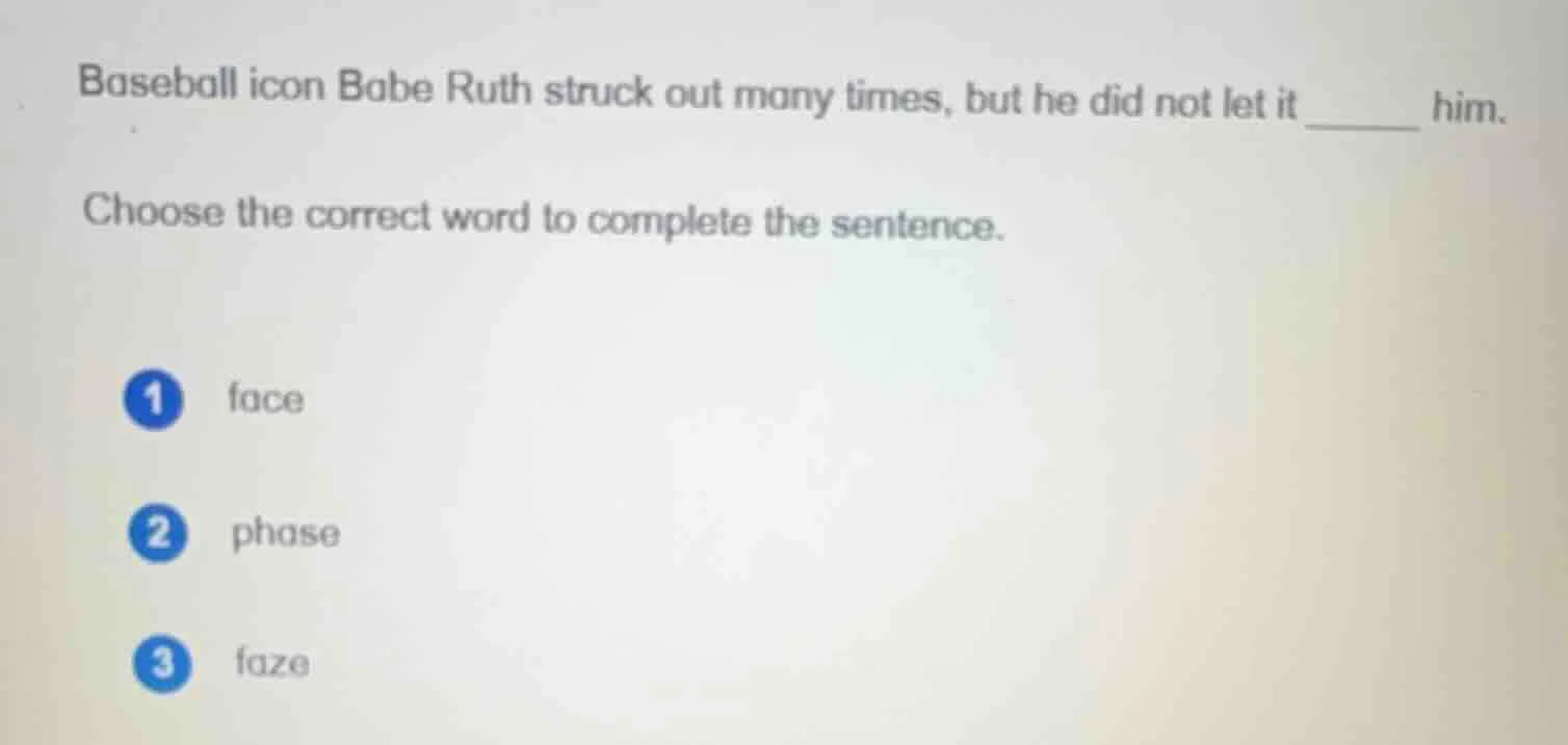 baseball icon babe ruth struck out many times, but he did not let it __…