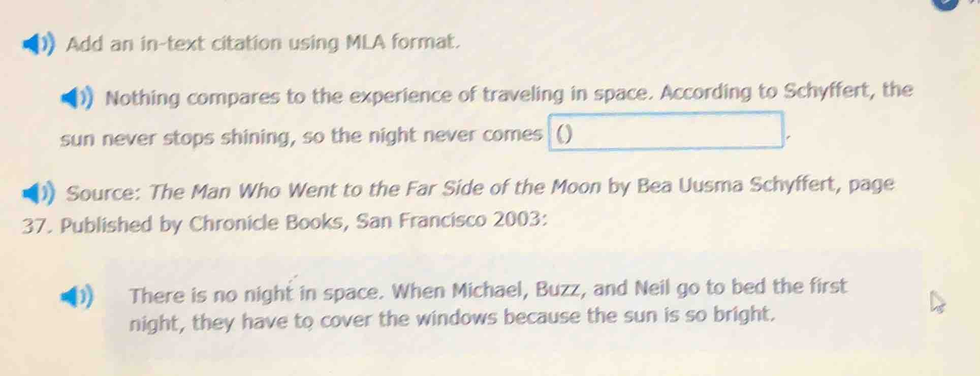 add an in-text citation using mla format. nothing compares to the exper…