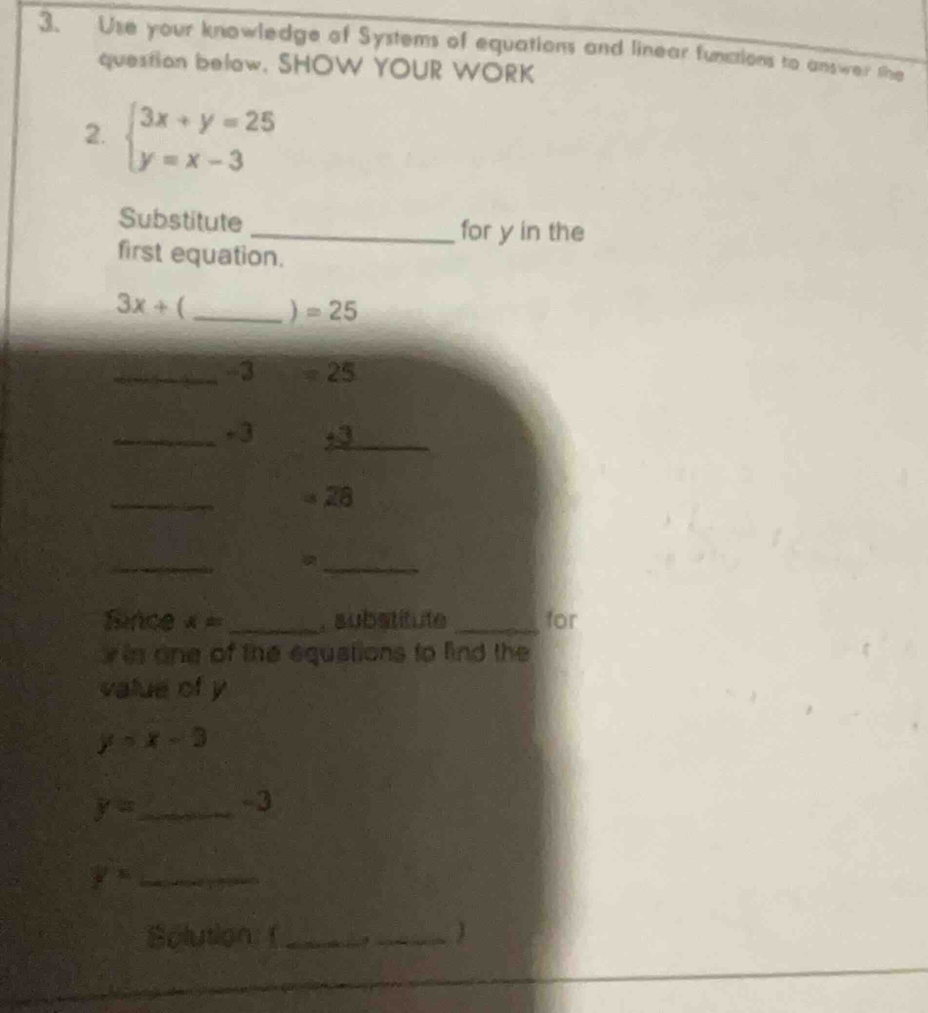 3. use your knowledge of systems of equations and linear functions to a…