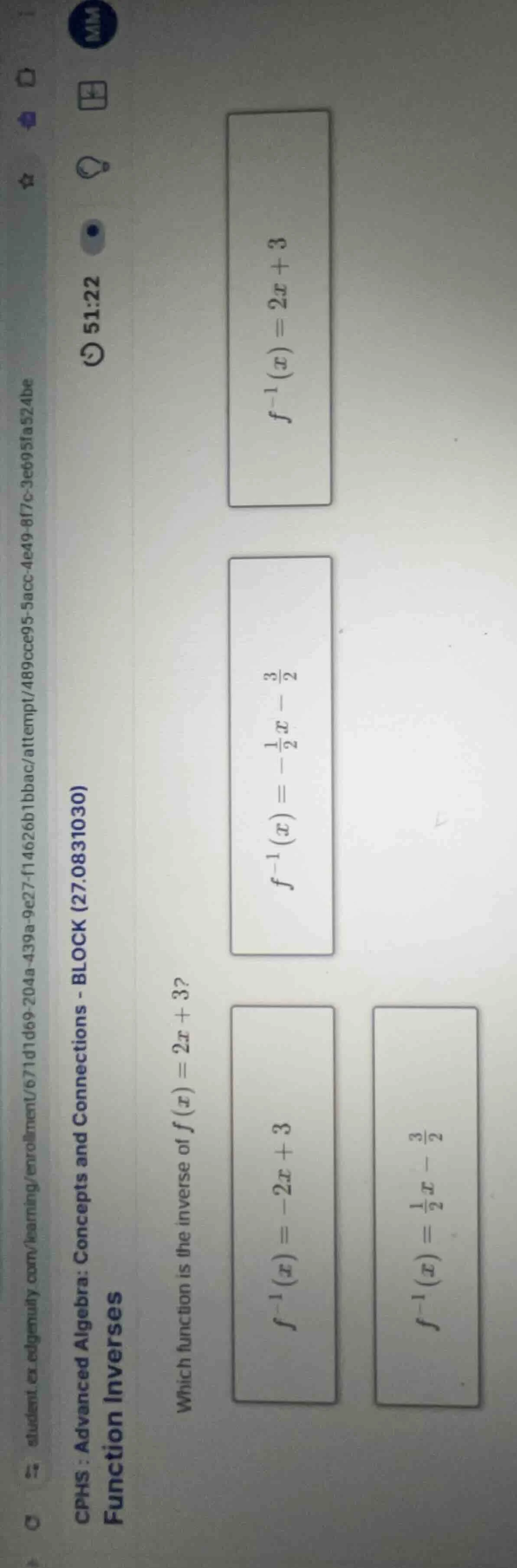 cphs: advanced algebra: concepts and connections - block (27.0831030) f…