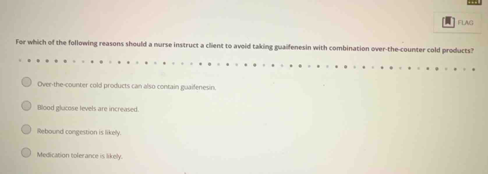 for which of the following reasons should a nurse instruct a client to …