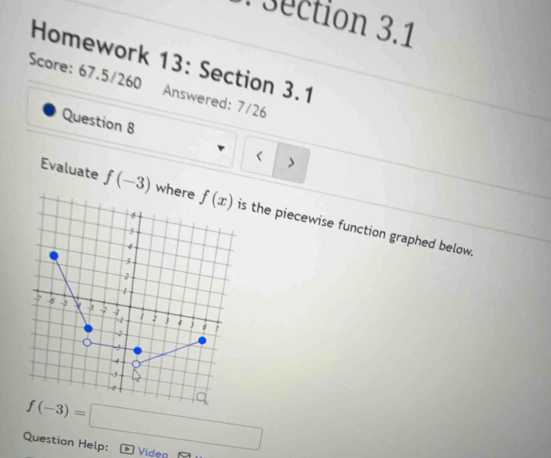 section 3.1 homework 13: section 3.1 score: 67.5/260 answered: 7/26 que…
