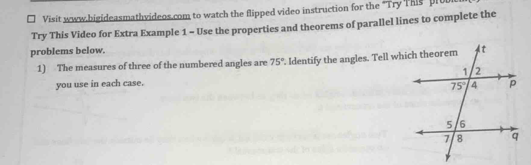 visit www.bigideasmathvideos.com to watch the flipped video instruction…