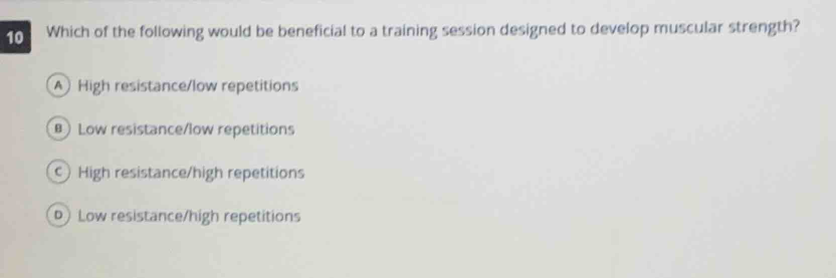 10 which of the following would be beneficial to a training session des…