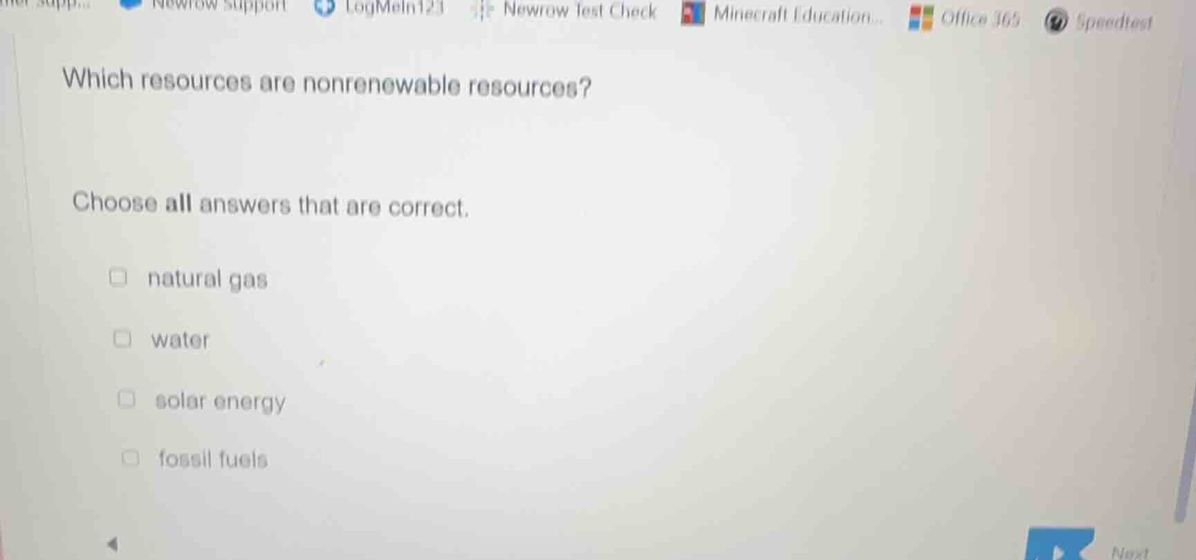 which resources are nonrenewable resources? choose all answers that are…