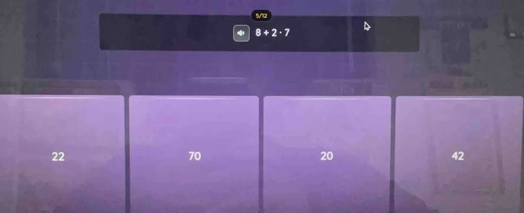 8 + 2·7 22 70 20 42