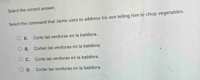 select the correct answer. select the command that jaime uses to addres…