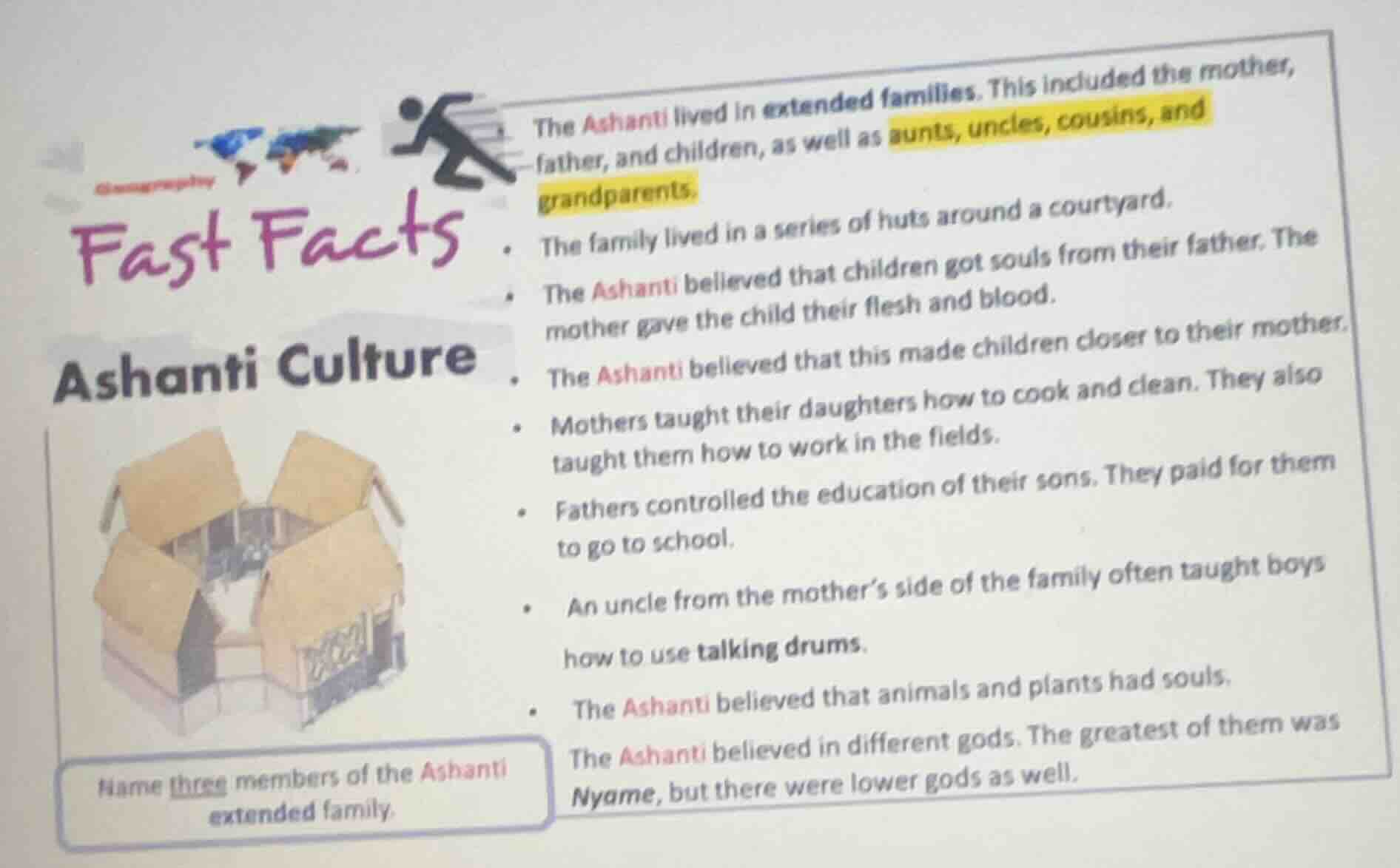 geography fast facts ashanti culture name three members of the ashanti …