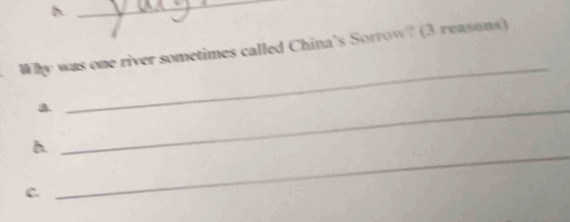 why was one river sometimes called chinas sorrow? (3 reasons)