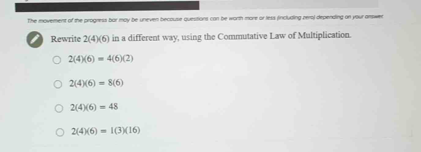 the movement of the progress bar may be uneven because questions can be…