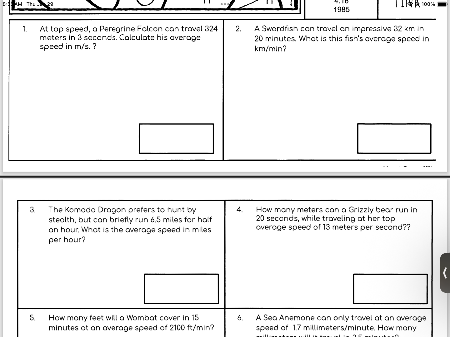 1. at top speed, a peregrine falcon can travel 324 meters in 3 seconds.…