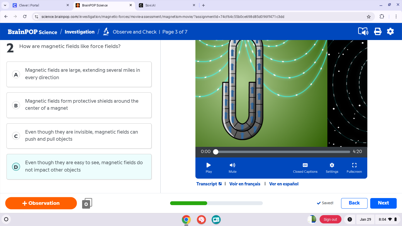 2 how are magnetic fields like force fields? a magnetic fields are larg…