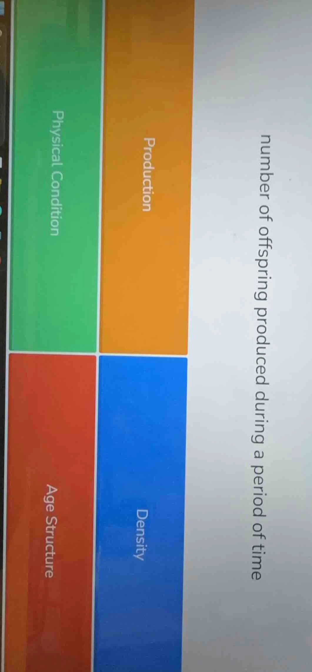 number of offspring produced during a period of time; production; physi…