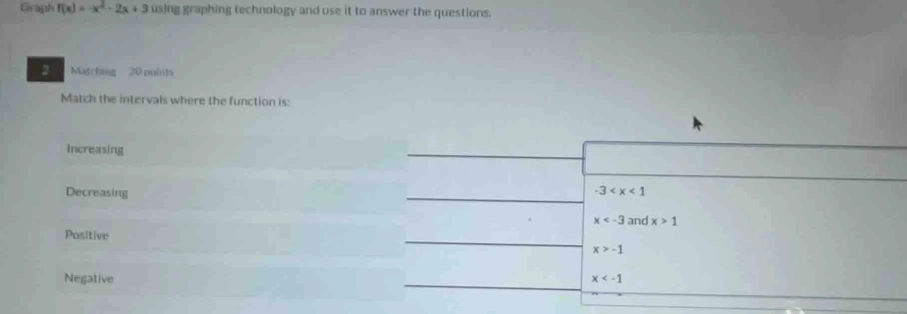 graph f(x) = -x² - 2x + 3 using graphing technology and use it to answe…