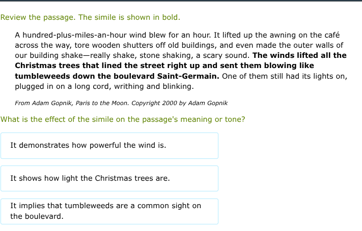 review the passage. the simile is shown in bold. a hundred - plus - mil…