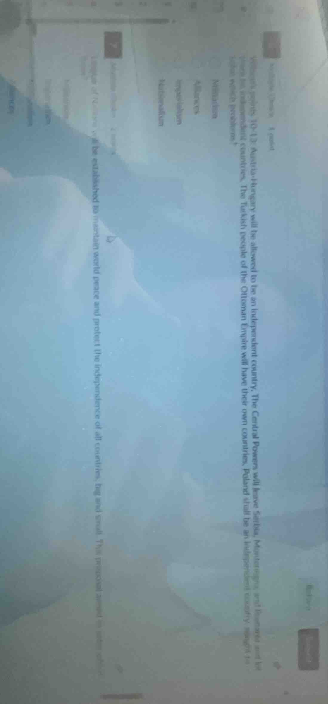 sample quesuon 4 questlon 10,13. austria-hungary will be allowed to be …