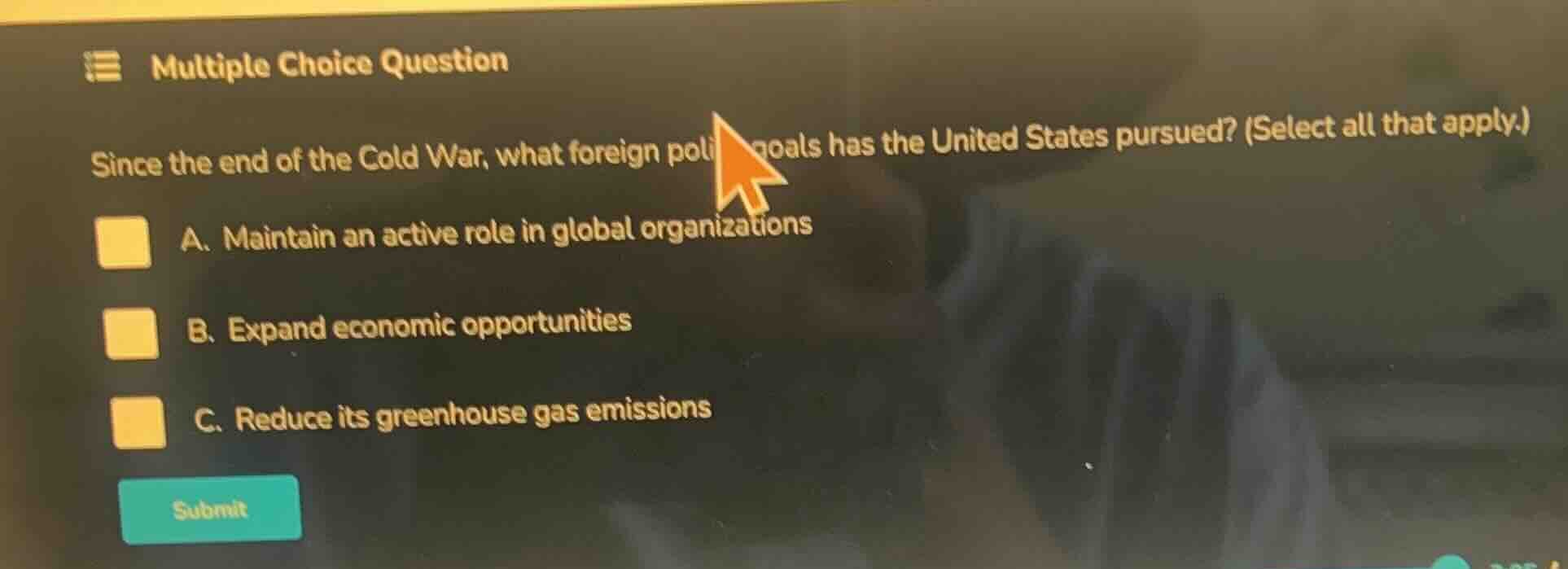 multiple choice question since the end of the cold war, what foreign po…