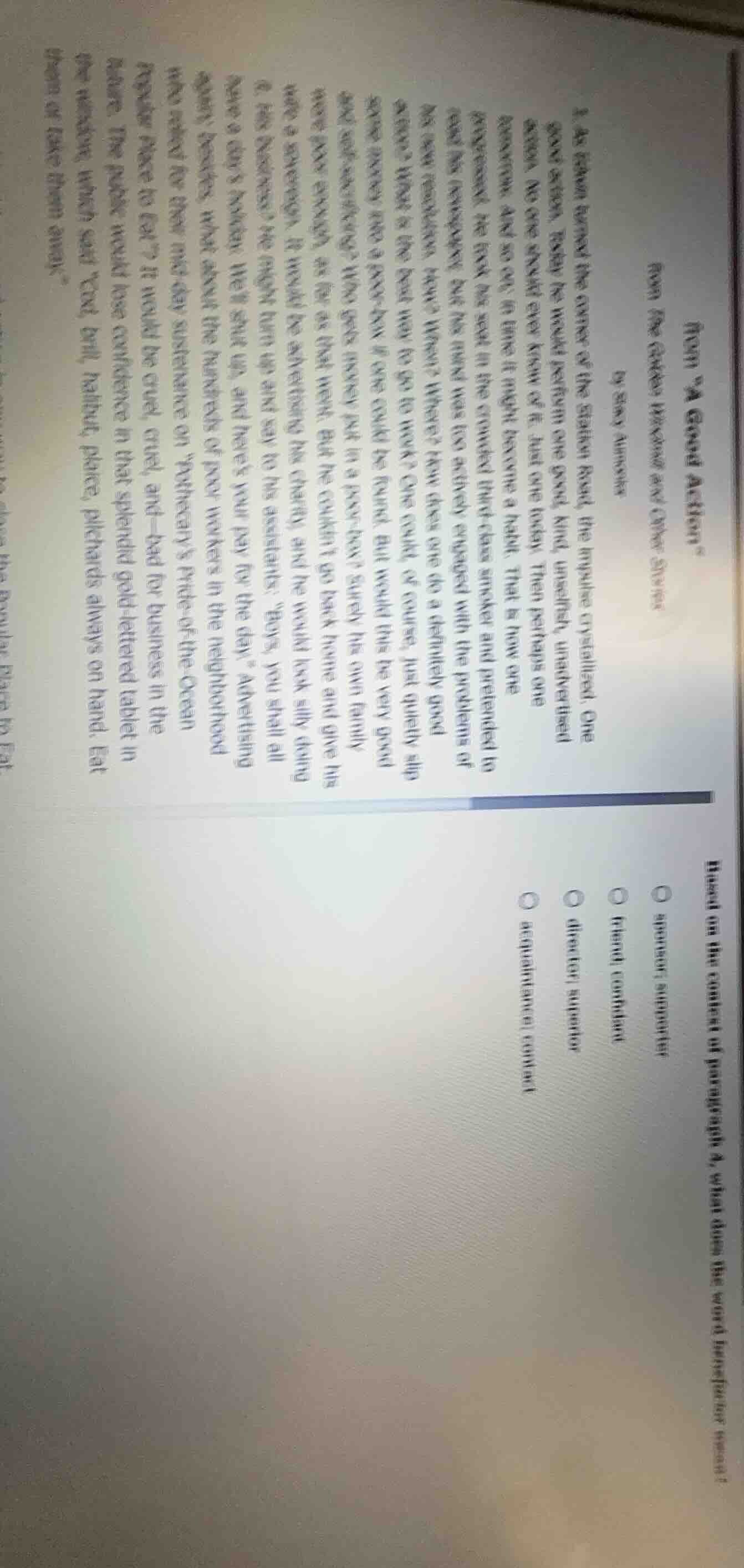 from “a good action” from the cricket on the hearth and other stories b…