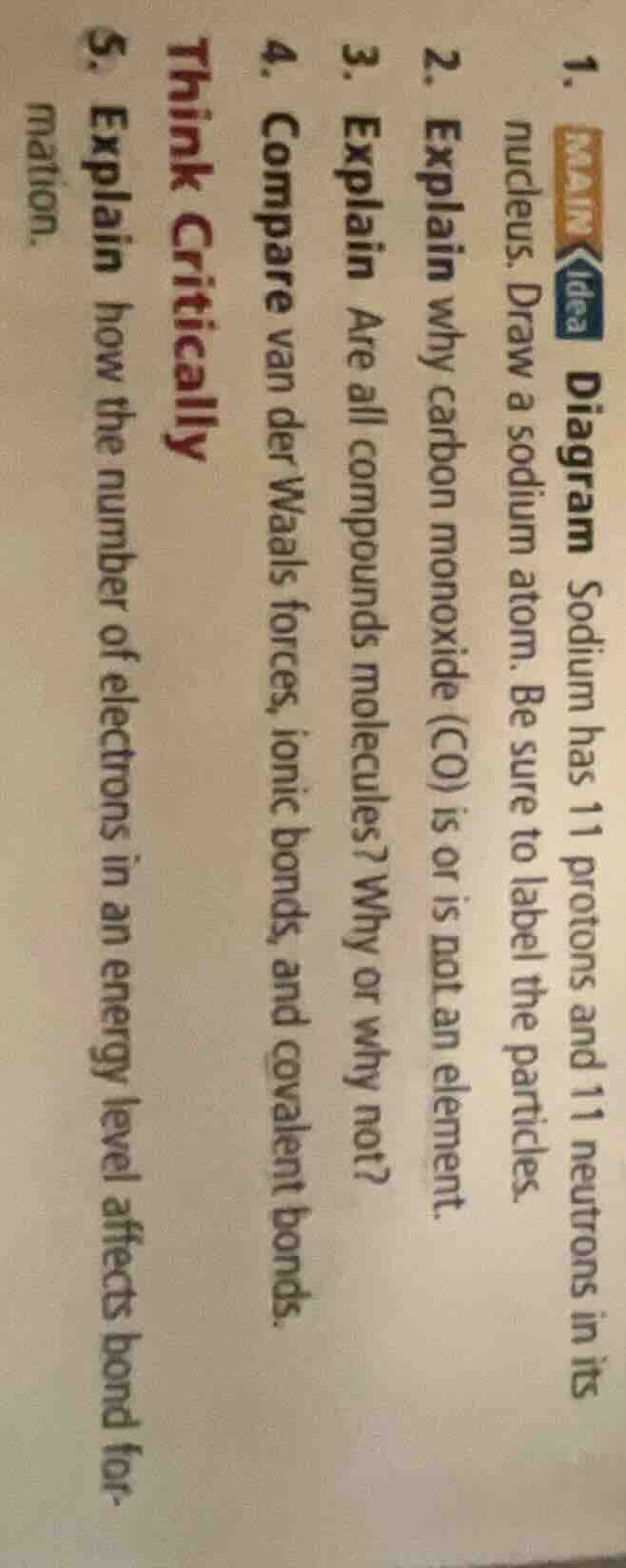 1. diagram sodium has 11 protons and 11 neutrons in its nucleus. draw a…