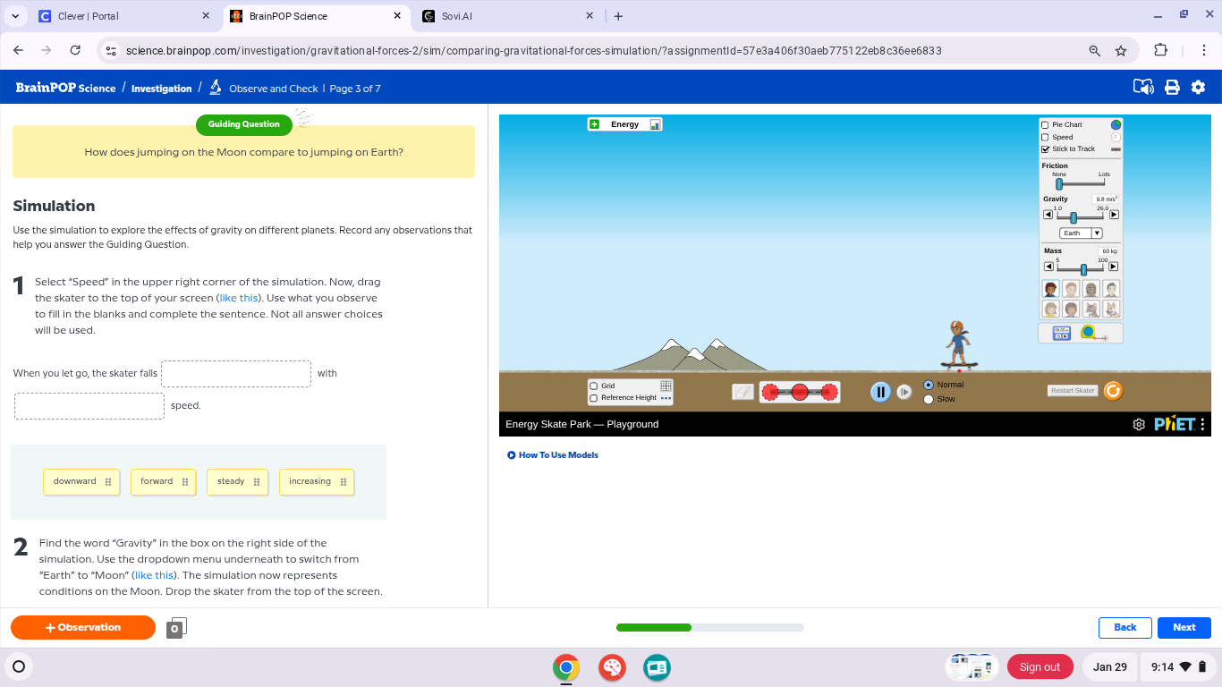 guiding question how does jumping on the moon compare to jumping on ear…