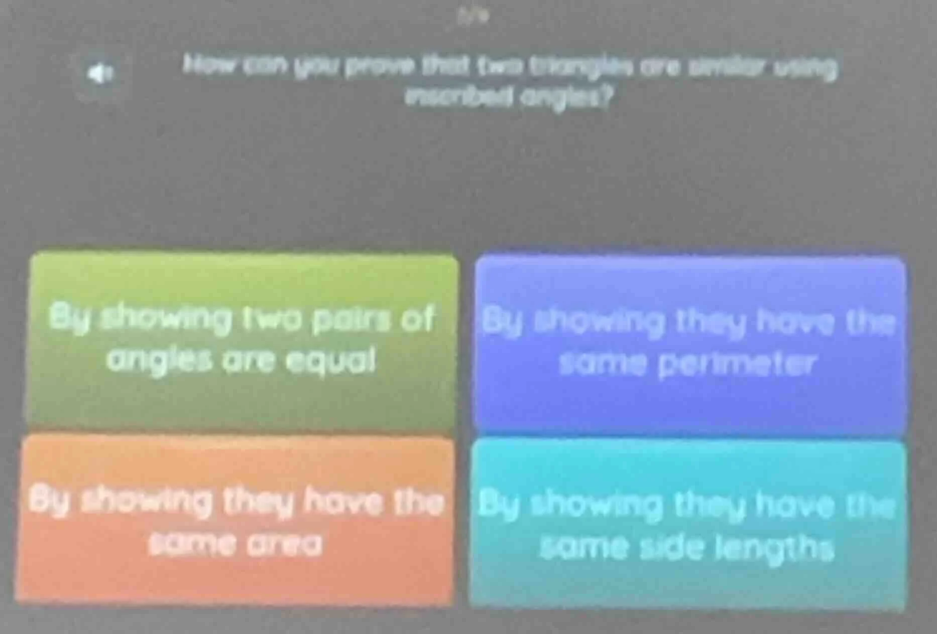 how can you prove that two triangles are similar using inscribed angles…