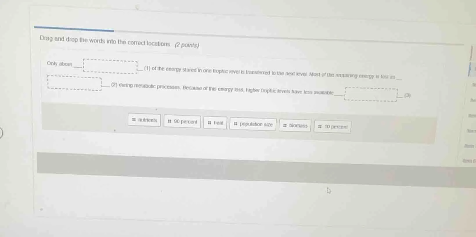 drag and drop the words into the correct locations. (2 points) only abo…