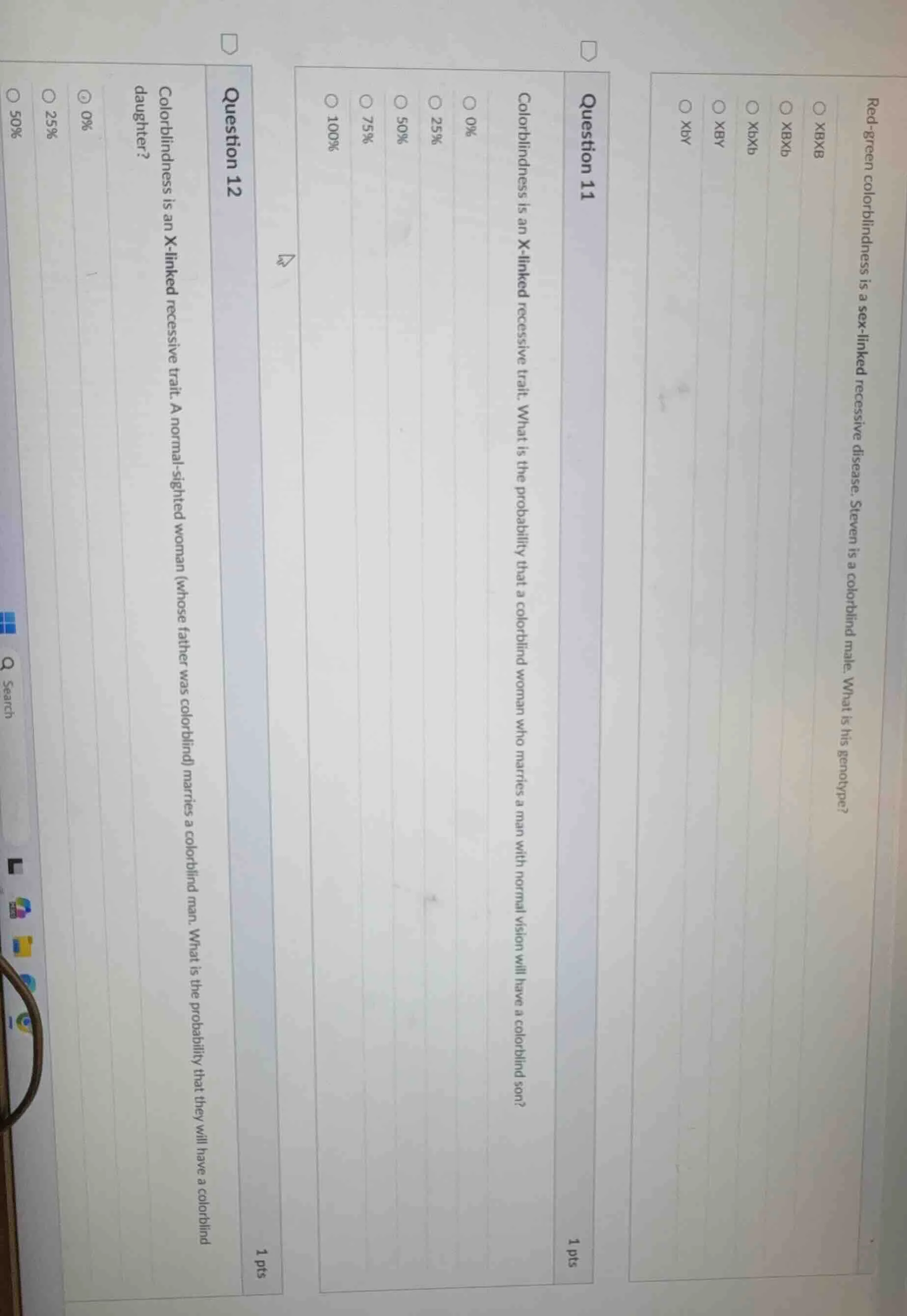 red - green colorblindness is a sex - linked recessive disease. steven …