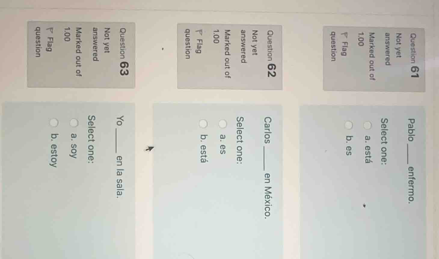 question 61 not yet answered marked out of 1.00 flag question select on…