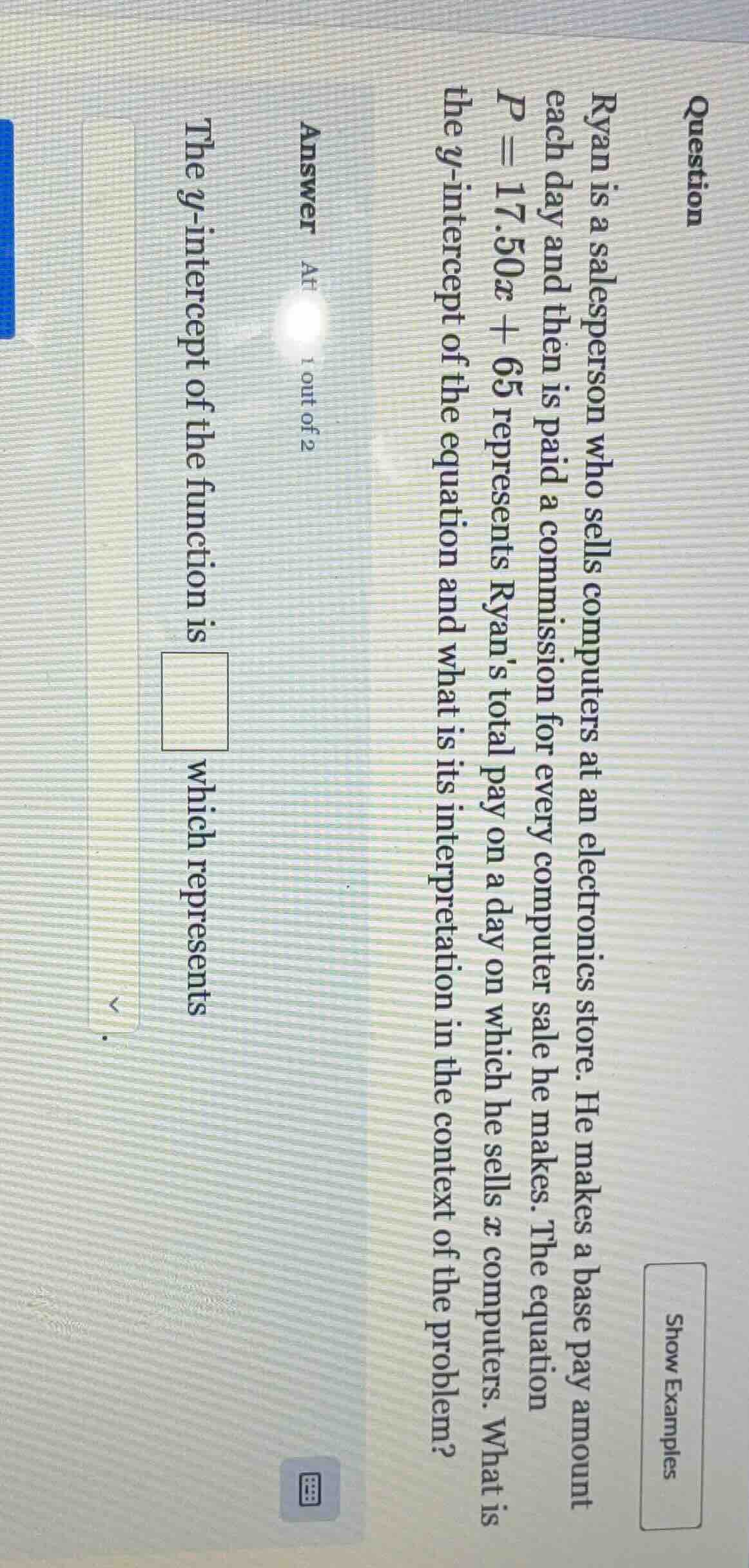 question ryan is a salesperson who sells computers at an electronics st…