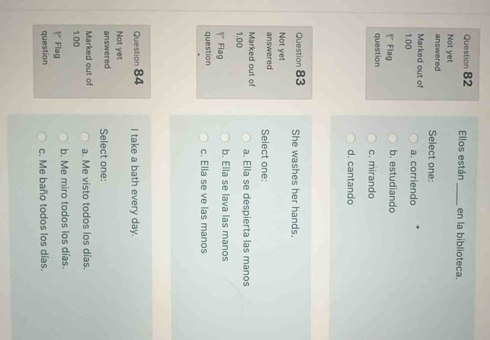 question 82 not yet answered marked out of 1.00 flag question select on…