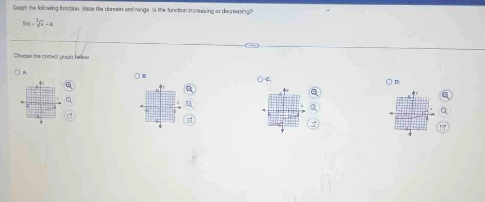 graph the following function. state the domain and range. is the functi…