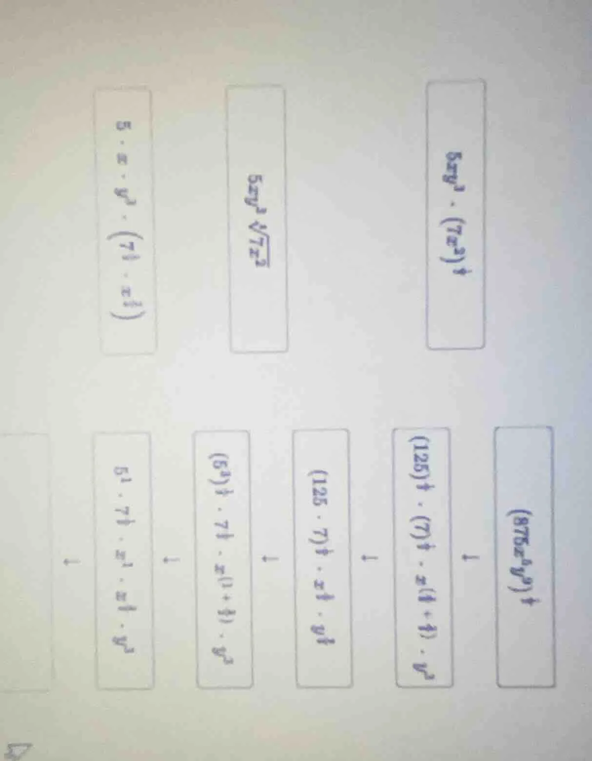there are some mathematical expressions in the image, such as (5xy^3cdo…