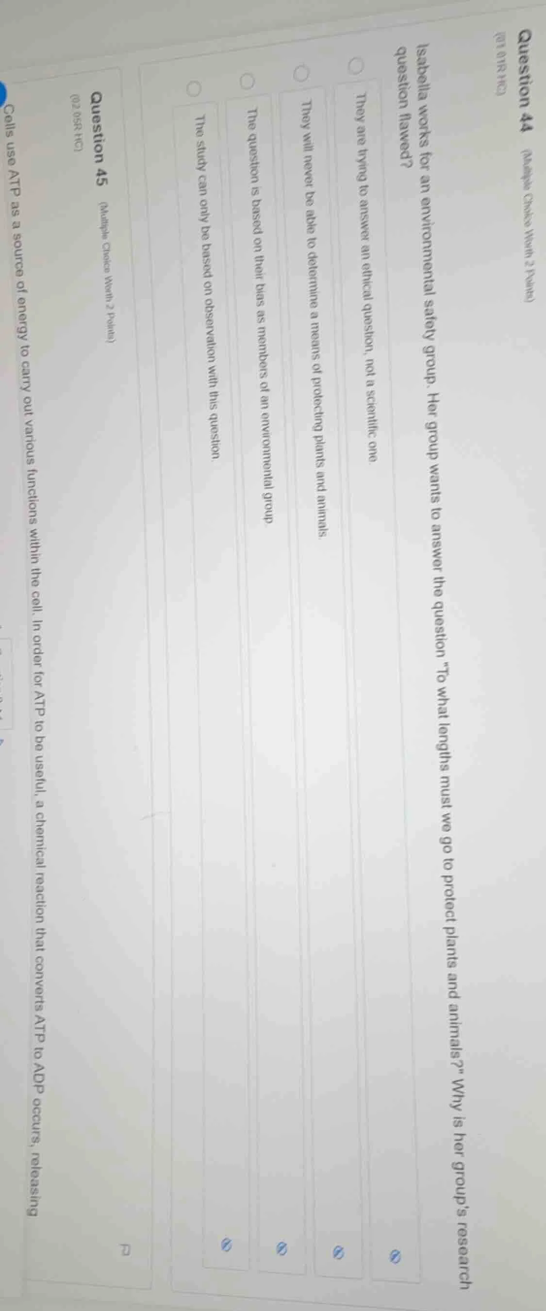 question 44 (multiple choice worth 2 points) (01.01 rc) isabella works …