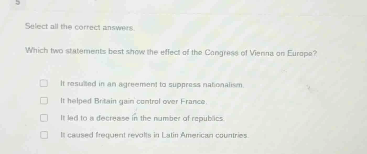 select all the correct answers. which two statements best show the effe…