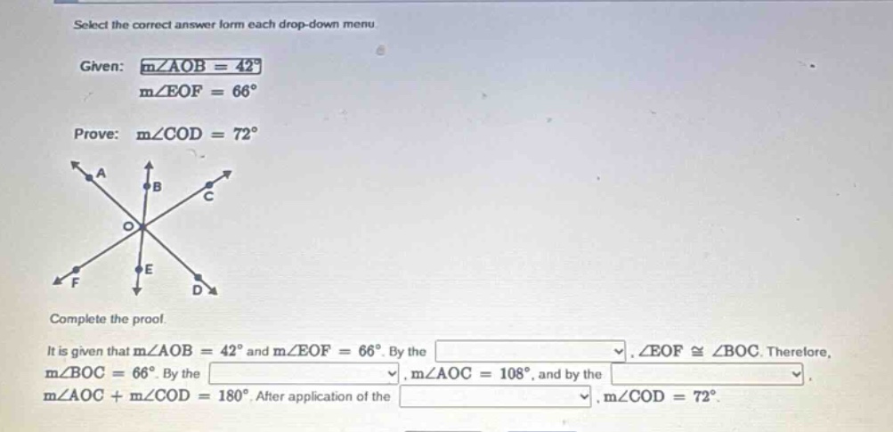 select the correct answer form each drop - down menu given: ( mangle ao…