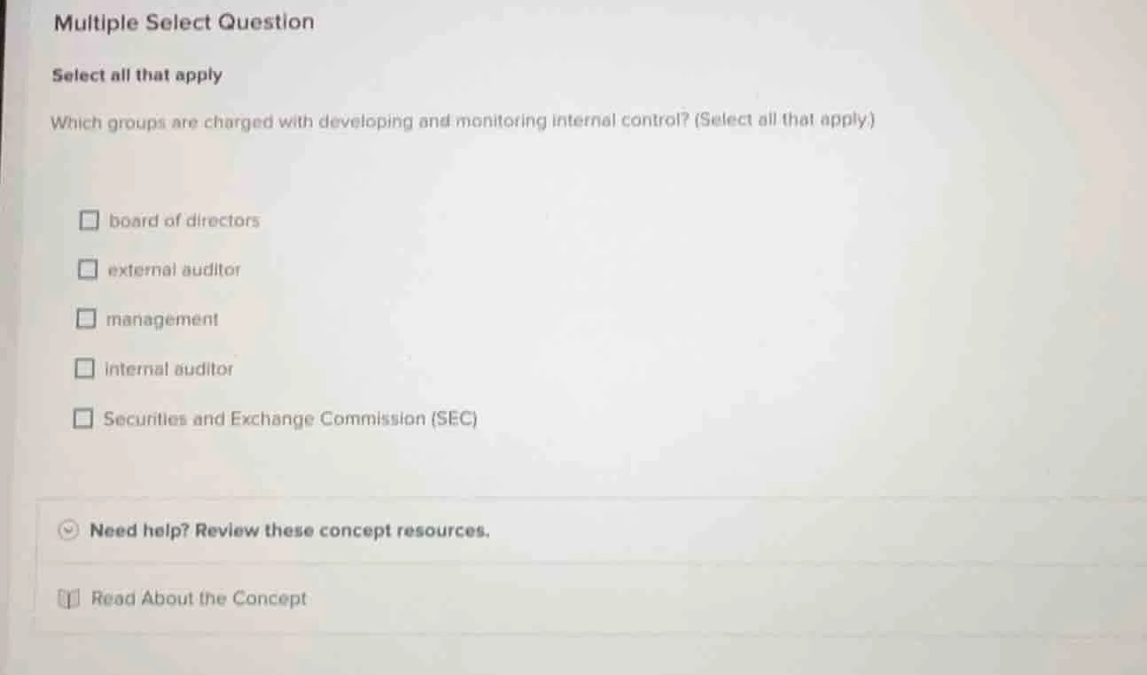 multiple select question select all that apply which groups are charged…