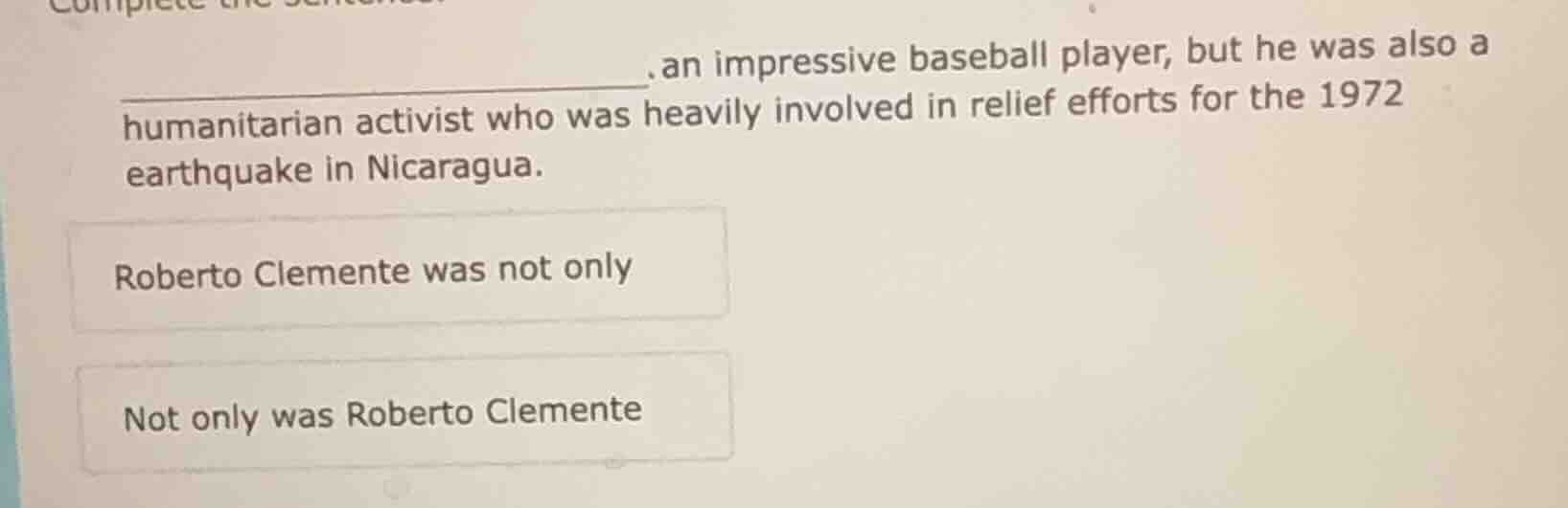 complete the sentence ____________________, an impressive baseball play…