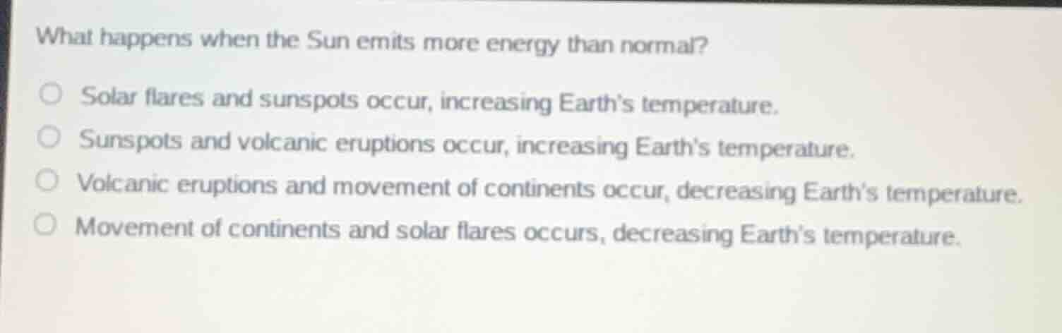 what happens when the sun emits more energy than normal? solar flares a…