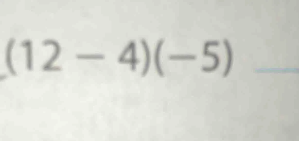 (12 - 4)(-5)