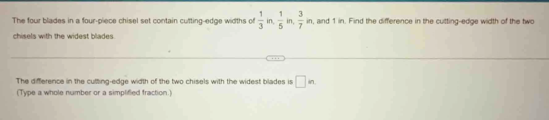 the four blades in a four - piece chisel set contain cutting - edge wid…