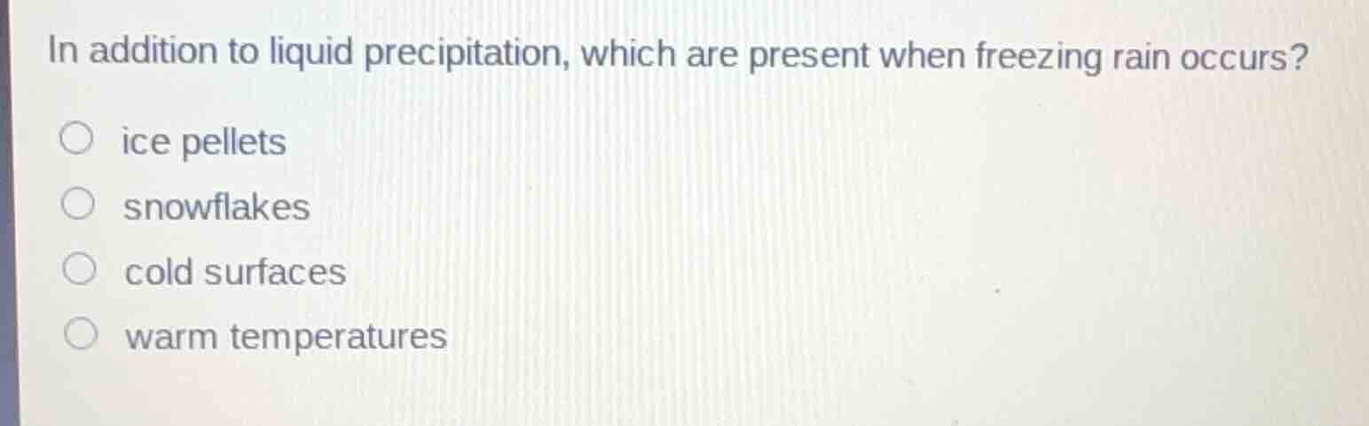 in addition to liquid precipitation, which are present when freezing ra…
