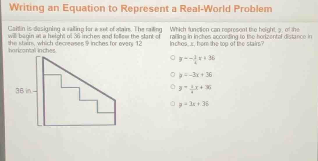 writing an equation to represent a real - world problem caitlin is desi…