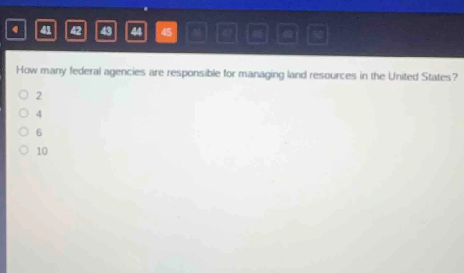 how many federal agencies are responsible for managing land resources i…