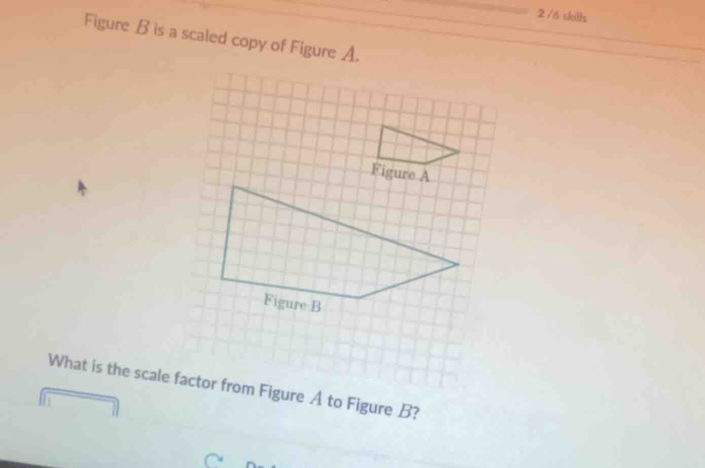 figure b is a scaled copy of figure a. what is the scale factor from fi…