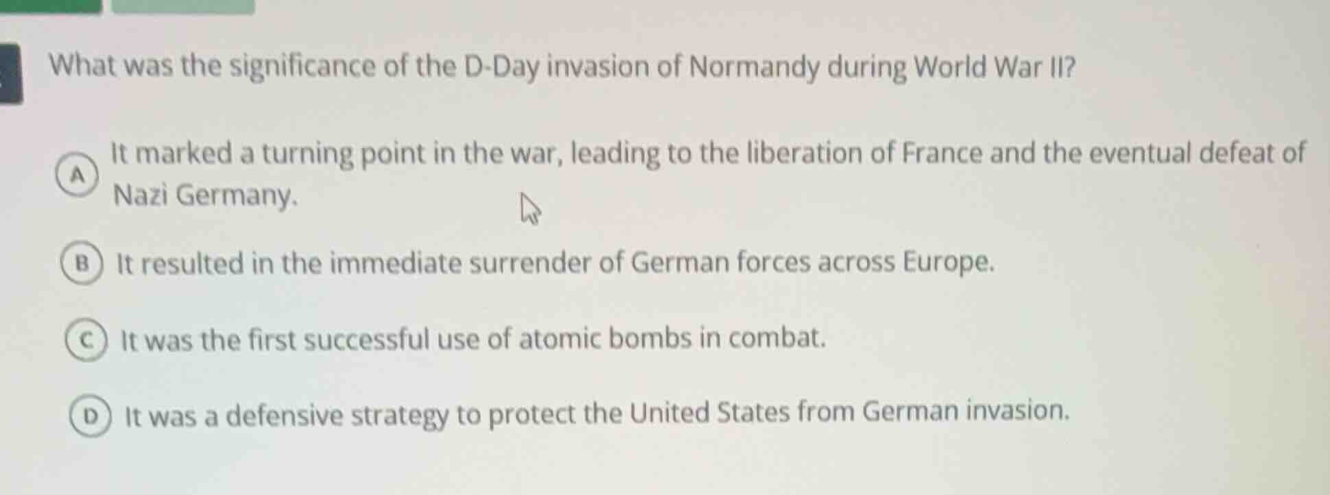 what was the significance of the d-day invasion of normandy during worl…