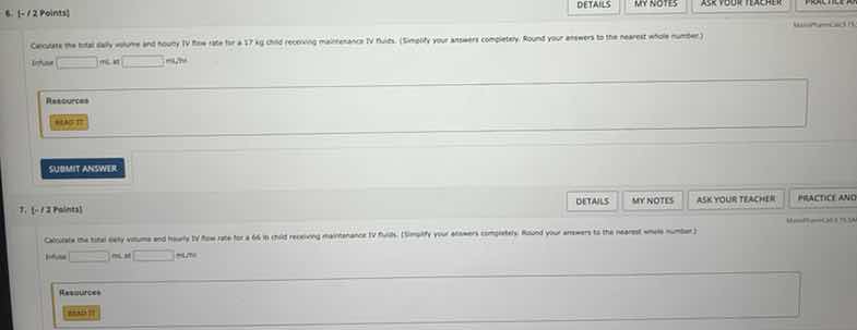 6. -/2 points details my notes ask your teacher practic calculate the t…