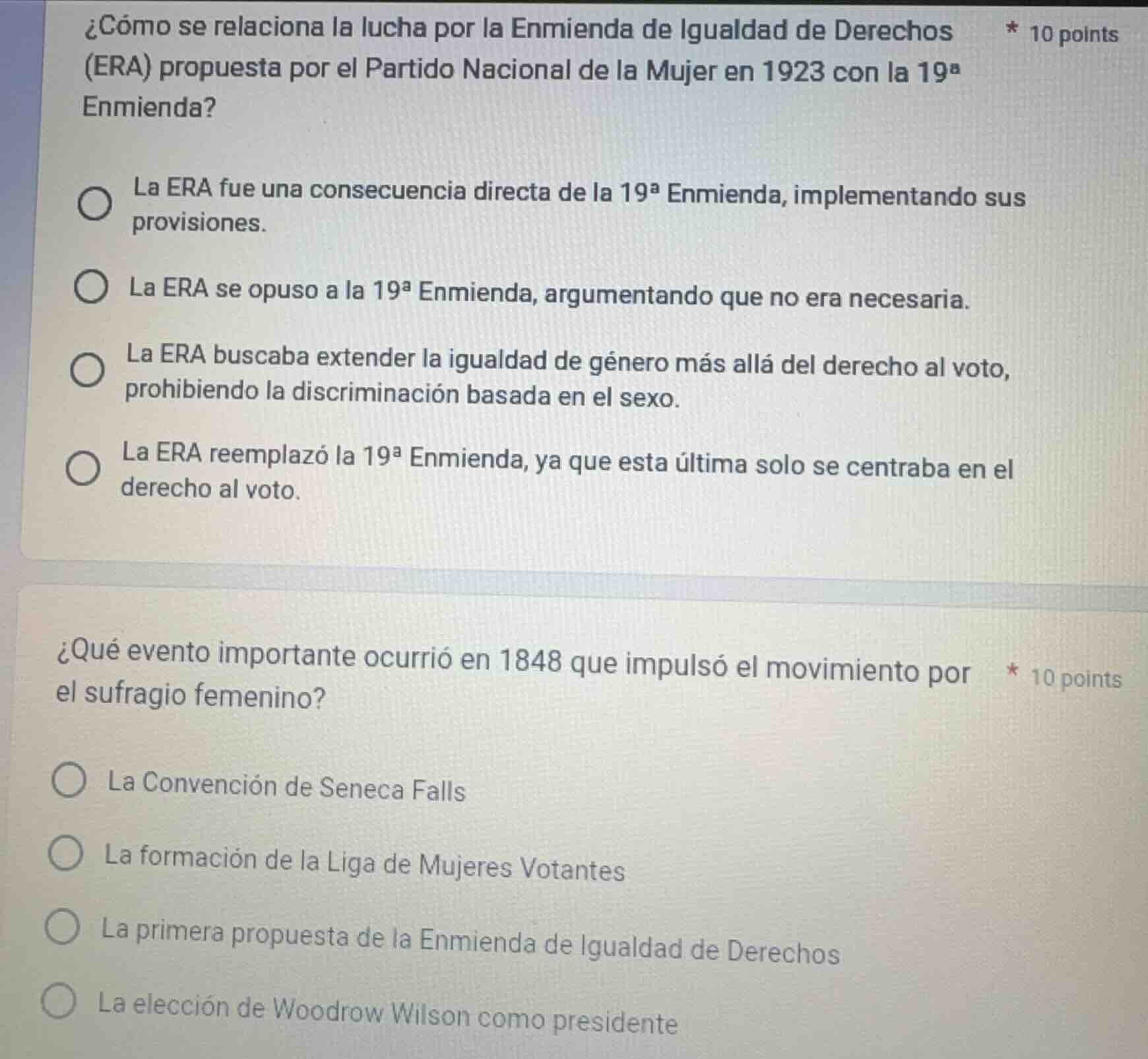 ¿cómo se relaciona la lucha por la enmienda de igualdad de derechos (er…